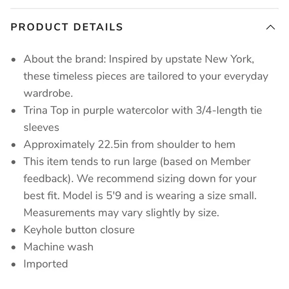 🌸Deal🌸 NWT Tyler Boe Trina spring blouse top in pink and purple - Picture 5 of 13